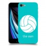 כדורעף - כדור כיסוי מגן קשיח בעיצוב אישי עם השם שלך ל Apple iPhone SE (2020) יחידה אחת סקרין מובייל