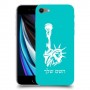 פסל החירות כיסוי מגן קשיח בעיצוב אישי עם השם שלך ל Apple iPhone SE (2020) יחידה אחת סקרין מובייל