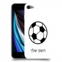 כדורגל - כדור כיסוי מגן קשיח בעיצוב אישי עם השם שלך ל Apple iPhone SE (2020) יחידה אחת סקרין מובייל