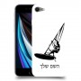 גלישת מפרש כיסוי מגן קשיח בעיצוב אישי עם השם שלך ל Apple iPhone SE (2020) יחידה אחת סקרין מובייל