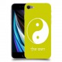 סמל יינג יאנג - סין כיסוי מגן קשיח בעיצוב אישי עם השם שלך ל Apple iPhone SE (2020) יחידה אחת סקרין מובייל