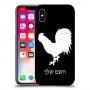 תרנגול כיסוי מגן קשיח בעיצוב אישי עם השם שלך ל Apple iPhone X יחידה אחת סקרין מובייל