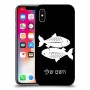 דגים כיסוי מגן קשיח בעיצוב אישי עם השם שלך ל Apple iPhone X יחידה אחת סקרין מובייל