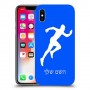 רץ כיסוי מגן קשיח בעיצוב אישי עם השם שלך ל Apple iPhone X יחידה אחת סקרין מובייל
