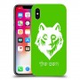 זאב כיסוי מגן קשיח בעיצוב אישי עם השם שלך ל Apple iPhone X יחידה אחת סקרין מובייל
