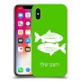 דגים כיסוי מגן קשיח בעיצוב אישי עם השם שלך ל Apple iPhone X יחידה אחת סקרין מובייל