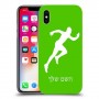 רץ כיסוי מגן קשיח בעיצוב אישי עם השם שלך ל Apple iPhone X יחידה אחת סקרין מובייל