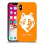 זאב כיסוי מגן קשיח בעיצוב אישי עם השם שלך ל Apple iPhone X יחידה אחת סקרין מובייל