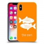 דגים כיסוי מגן קשיח בעיצוב אישי עם השם שלך ל Apple iPhone X יחידה אחת סקרין מובייל