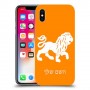 אריה כיסוי מגן קשיח בעיצוב אישי עם השם שלך ל Apple iPhone X יחידה אחת סקרין מובייל