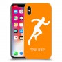 רץ כיסוי מגן קשיח בעיצוב אישי עם השם שלך ל Apple iPhone X יחידה אחת סקרין מובייל