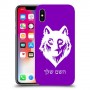 זאב כיסוי מגן קשיח בעיצוב אישי עם השם שלך ל Apple iPhone X יחידה אחת סקרין מובייל