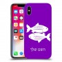 דגים כיסוי מגן קשיח בעיצוב אישי עם השם שלך ל Apple iPhone X יחידה אחת סקרין מובייל