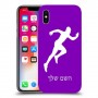 רץ כיסוי מגן קשיח בעיצוב אישי עם השם שלך ל Apple iPhone X יחידה אחת סקרין מובייל