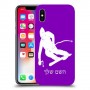 סקִי כיסוי מגן קשיח בעיצוב אישי עם השם שלך ל Apple iPhone X יחידה אחת סקרין מובייל
