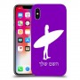 גלישה כיסוי מגן קשיח בעיצוב אישי עם השם שלך ל Apple iPhone X יחידה אחת סקרין מובייל