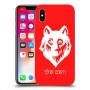 זאב כיסוי מגן קשיח בעיצוב אישי עם השם שלך ל Apple iPhone X יחידה אחת סקרין מובייל