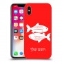 דגים כיסוי מגן קשיח בעיצוב אישי עם השם שלך ל Apple iPhone X יחידה אחת סקרין מובייל