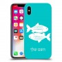 דגים כיסוי מגן קשיח בעיצוב אישי עם השם שלך ל Apple iPhone X יחידה אחת סקרין מובייל