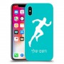 רץ כיסוי מגן קשיח בעיצוב אישי עם השם שלך ל Apple iPhone X יחידה אחת סקרין מובייל