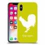 תרנגול כיסוי מגן קשיח בעיצוב אישי עם השם שלך ל Apple iPhone X יחידה אחת סקרין מובייל