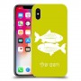 דגים כיסוי מגן קשיח בעיצוב אישי עם השם שלך ל Apple iPhone X יחידה אחת סקרין מובייל