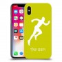 רץ כיסוי מגן קשיח בעיצוב אישי עם השם שלך ל Apple iPhone X יחידה אחת סקרין מובייל