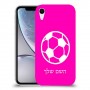 כדורגל - כדור כיסוי מגן קשיח בעיצוב אישי עם השם שלך ל Apple iPhone XR יחידה אחת סקרין מובייל