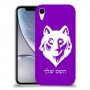 זאב כיסוי מגן קשיח בעיצוב אישי עם השם שלך ל Apple iPhone XR יחידה אחת סקרין מובייל