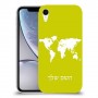 מפת העולם כיסוי מגן קשיח בעיצוב אישי עם השם שלך ל Apple iPhone XR יחידה אחת סקרין מובייל