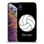 כדורעף - כדור כיסוי מגן קשיח בעיצוב אישי עם השם שלך ל Apple iPhone XS Max יחידה אחת סקרין מובייל
