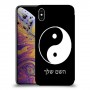 סמל יינג יאנג - סין כיסוי מגן קשיח בעיצוב אישי עם השם שלך ל Apple iPhone XS Max יחידה אחת סקרין מובייל