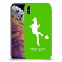 כדורגל - אישה כיסוי מגן קשיח בעיצוב אישי עם השם שלך ל Apple iPhone XS Max יחידה אחת סקרין מובייל