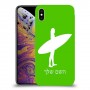 גלישה כיסוי מגן קשיח בעיצוב אישי עם השם שלך ל Apple iPhone XS Max יחידה אחת סקרין מובייל