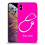 רופא סטטוסקופ כיסוי מגן קשיח בעיצוב אישי עם השם שלך ל Apple iPhone XS Max יחידה אחת סקרין מובייל
