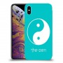 סמל יינג יאנג - סין כיסוי מגן קשיח בעיצוב אישי עם השם שלך ל Apple iPhone XS Max יחידה אחת סקרין מובייל