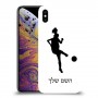 כדורגל - אישה כיסוי מגן קשיח בעיצוב אישי עם השם שלך ל Apple iPhone XS Max יחידה אחת סקרין מובייל