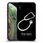 רופא סטטוסקופ כיסוי מגן קשיח בעיצוב אישי עם השם שלך ל Apple iPhone XS יחידה אחת סקרין מובייל