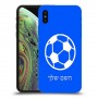כדורגל - כדור כיסוי מגן קשיח בעיצוב אישי עם השם שלך ל Apple iPhone XS יחידה אחת סקרין מובייל