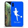 כדורגל - אישה כיסוי מגן קשיח בעיצוב אישי עם השם שלך ל Apple iPhone XS יחידה אחת סקרין מובייל