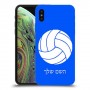 כדורעף - כדור כיסוי מגן קשיח בעיצוב אישי עם השם שלך ל Apple iPhone XS יחידה אחת סקרין מובייל