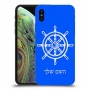 הגה - קפטן - ים כיסוי מגן קשיח בעיצוב אישי עם השם שלך ל Apple iPhone XS יחידה אחת סקרין מובייל
