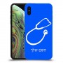 רופא סטטוסקופ כיסוי מגן קשיח בעיצוב אישי עם השם שלך ל Apple iPhone XS יחידה אחת סקרין מובייל