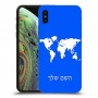מפת העולם כיסוי מגן קשיח בעיצוב אישי עם השם שלך ל Apple iPhone XS יחידה אחת סקרין מובייל