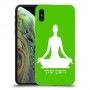 יוגה כיסוי מגן קשיח בעיצוב אישי עם השם שלך ל Apple iPhone XS יחידה אחת סקרין מובייל