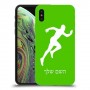 רץ כיסוי מגן קשיח בעיצוב אישי עם השם שלך ל Apple iPhone XS יחידה אחת סקרין מובייל