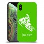 אופנוע שלג כיסוי מגן קשיח בעיצוב אישי עם השם שלך ל Apple iPhone XS יחידה אחת סקרין מובייל