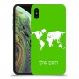 מפת העולם כיסוי מגן קשיח בעיצוב אישי עם השם שלך ל Apple iPhone XS יחידה אחת סקרין מובייל