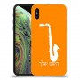 סקספון כיסוי מגן קשיח בעיצוב אישי עם השם שלך ל Apple iPhone XS יחידה אחת סקרין מובייל