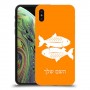 דגים כיסוי מגן קשיח בעיצוב אישי עם השם שלך ל Apple iPhone XS יחידה אחת סקרין מובייל